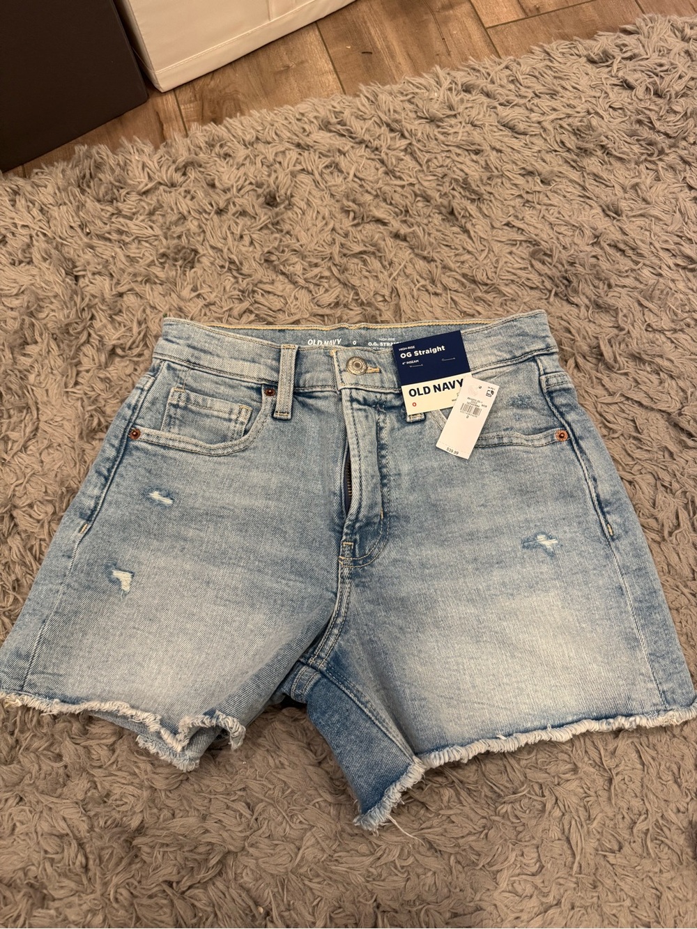 NWT - Old Navy Light Wash Distressed Denim Shorts